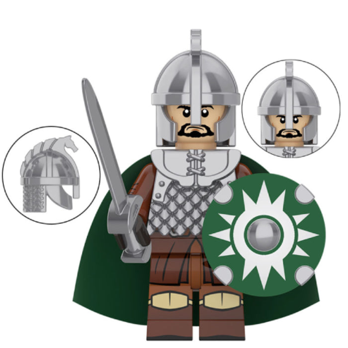 Lg Custom R Rohan Rohan Warrior custom Lord of the Rings Minifigure.