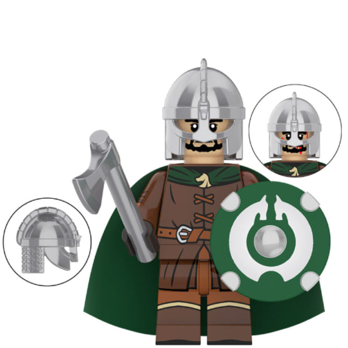 Lg Custom R Rohan Rohan Warrior custom Lord of the Rings Minifigure.