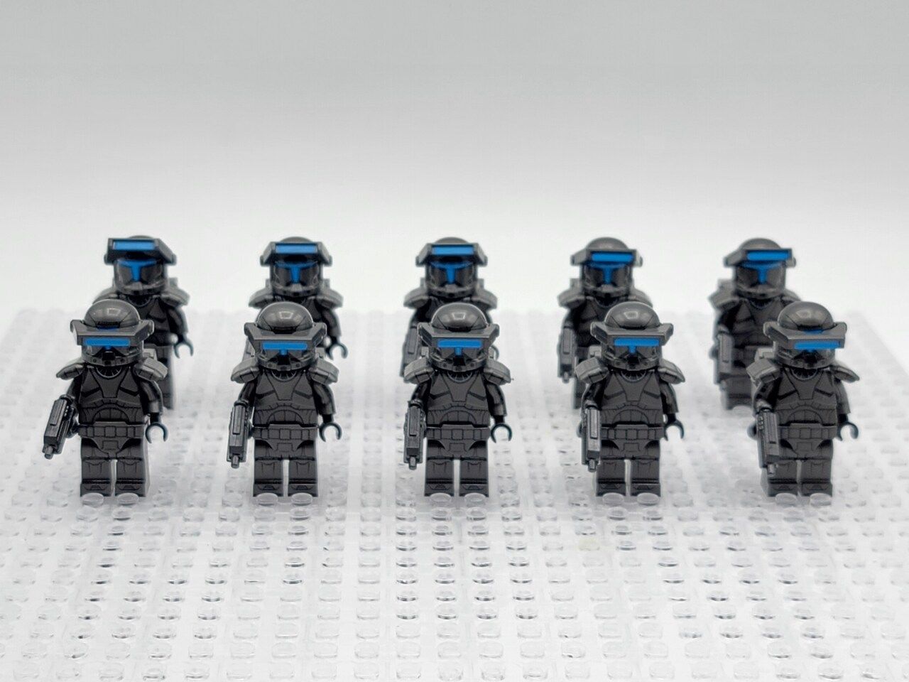 10 x Omega Squad Clone Commando custom Star Wars Minifigure