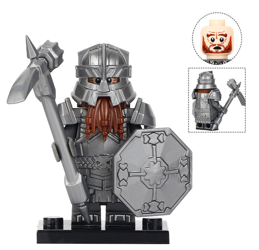 Dwarf Warrior (Erebor Royal Guards) Custom Lord of the Rings Minifigure