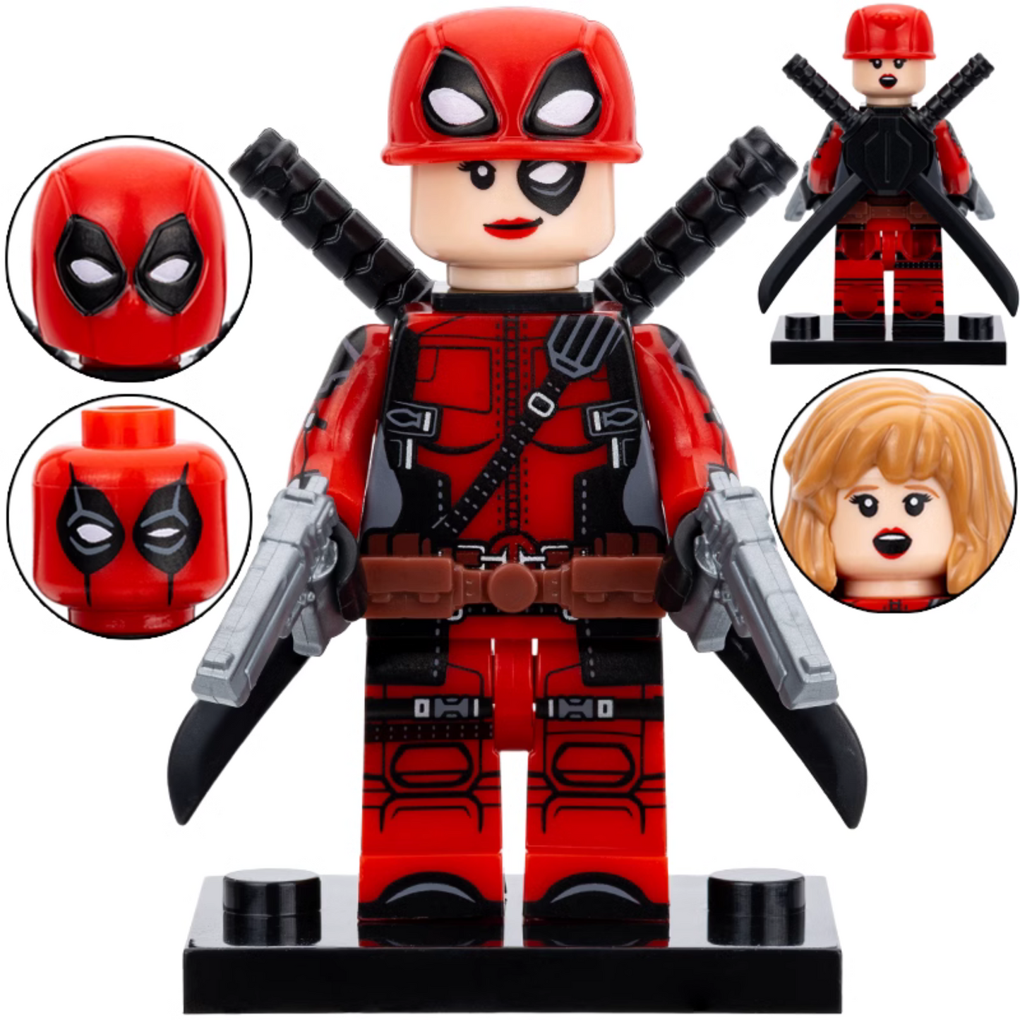 Lady Deadpool Custom Marvel Superhero Minifigure