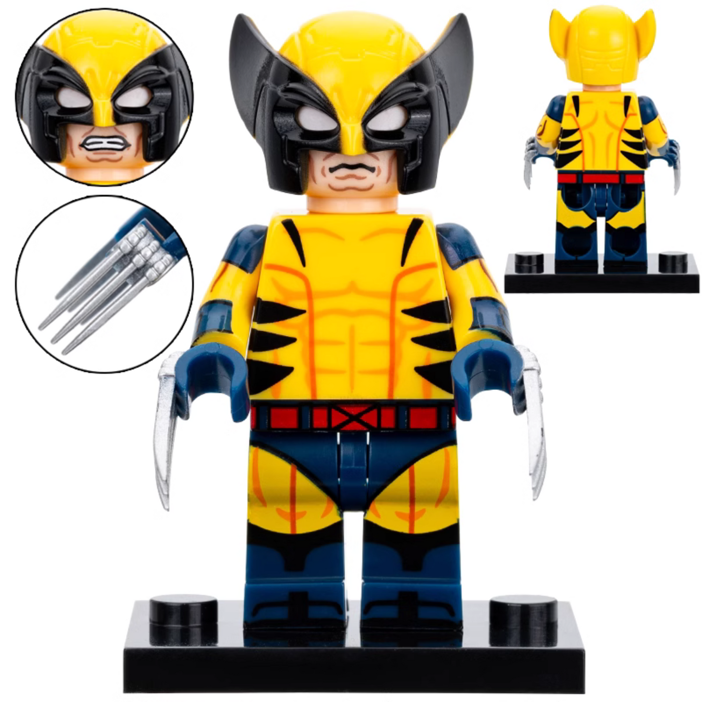 Wolverine (Classic) (X-Men) Custom Marvel Superhero Minifigure