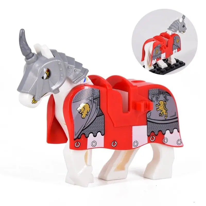 Medieval Armored Warhorse Custom Minifigure