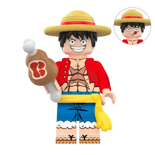 Luffy Custom One Piece Anime Minifigure