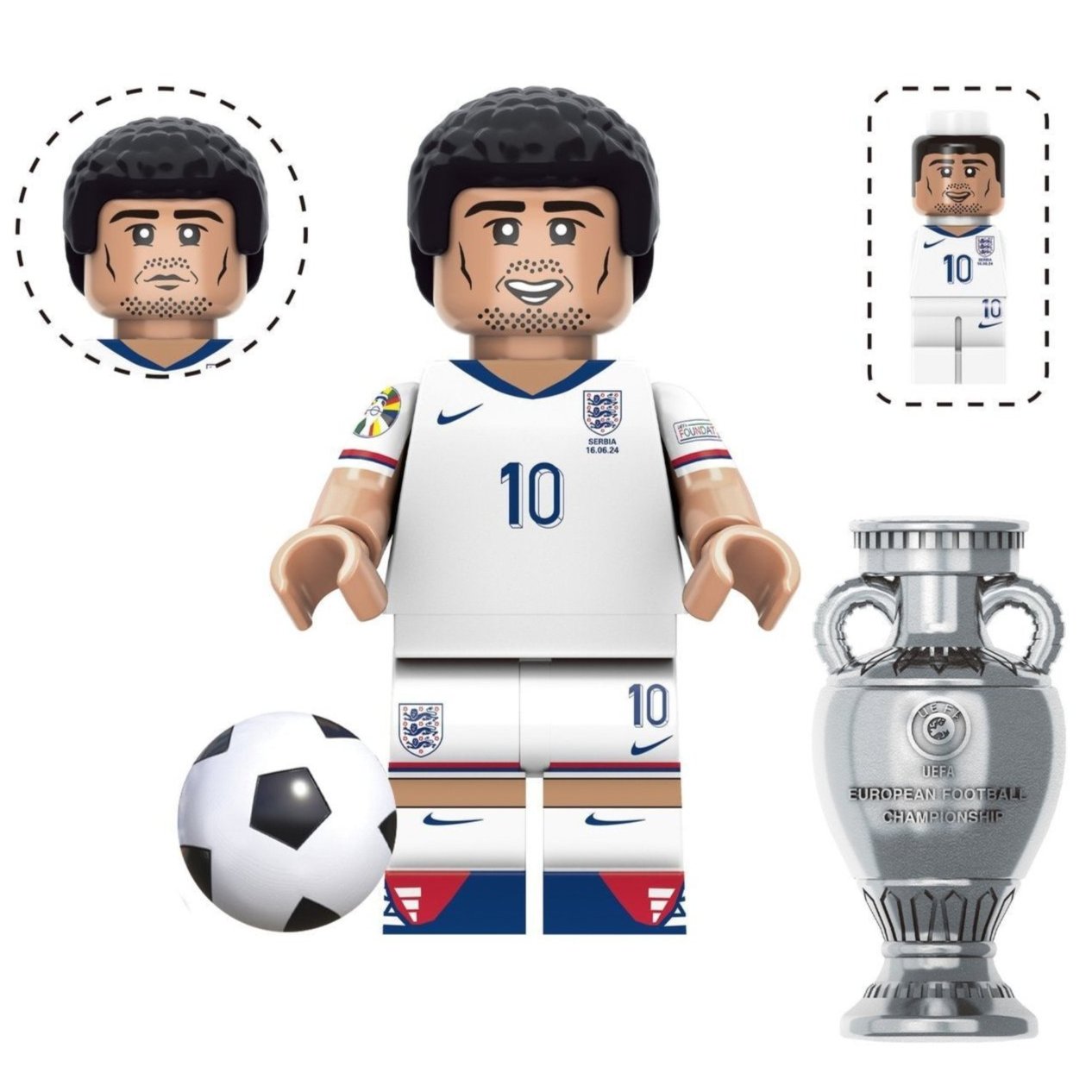 Jude Bellingham (England) Custom Football Player Minifigure