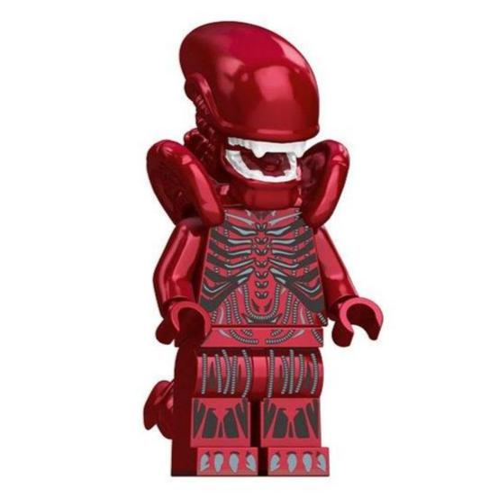 Aliens Red Xenomorph Custom Horror Minifigure