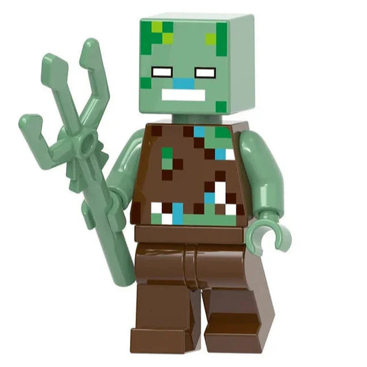 Drowned Custom Minecraft Zombie Minifigure