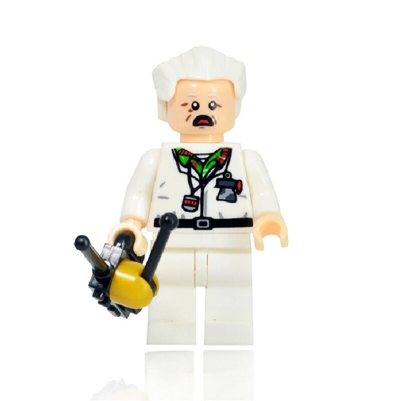 Doc Brown custom Minifigure from Back to the Future