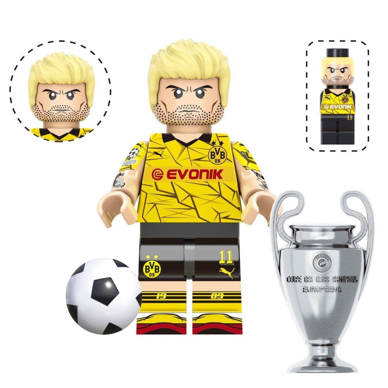 Marco Reus (Borussia Dortmund) Custom Football Player Minifigure