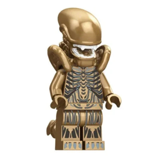 Aliens Gold Xenomorph Custom Horror Minifigure