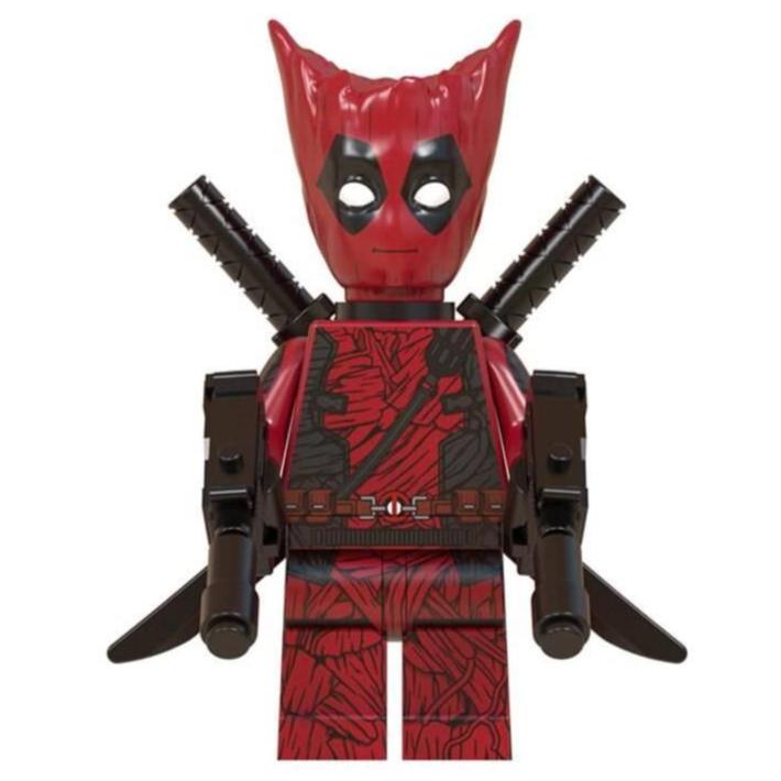 Deadpool Groot Custom Marvel Superhero Minifigure