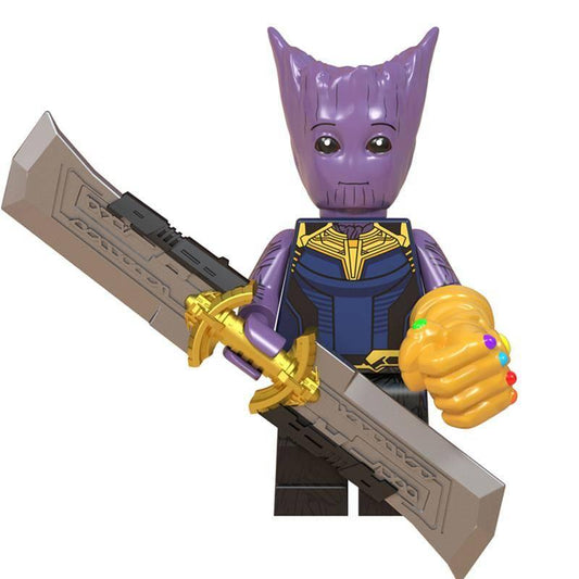 Thanos Groot Custom Marvel Superhero Minifigure