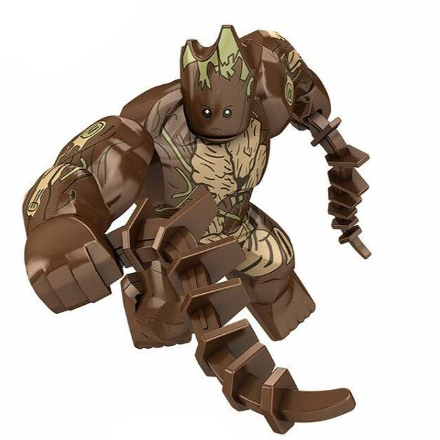 Simple Groot Custom Groot Custom Marvel Superhero Large Minifigure