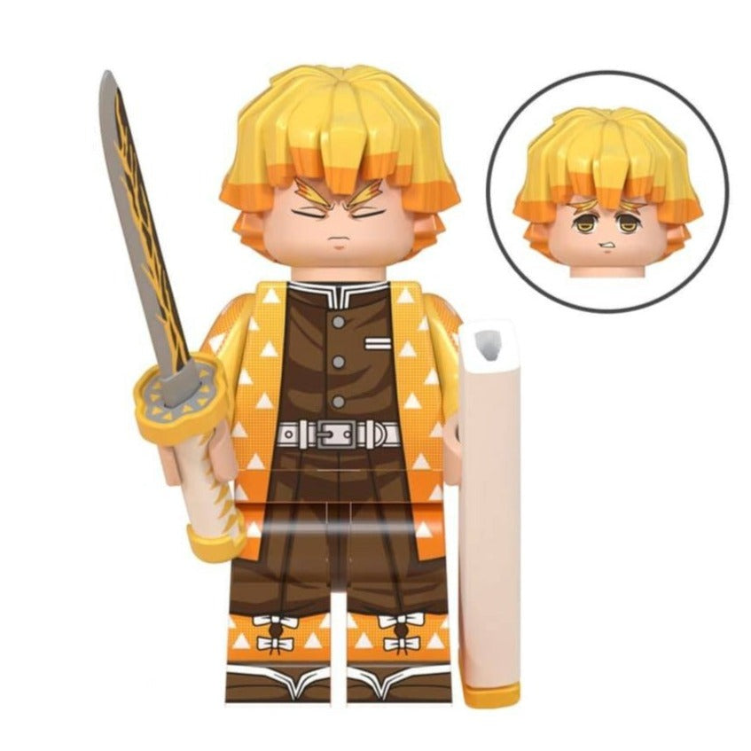 Zenitsu Agatsuma From Demon Slayer Custom Anime Minifigure