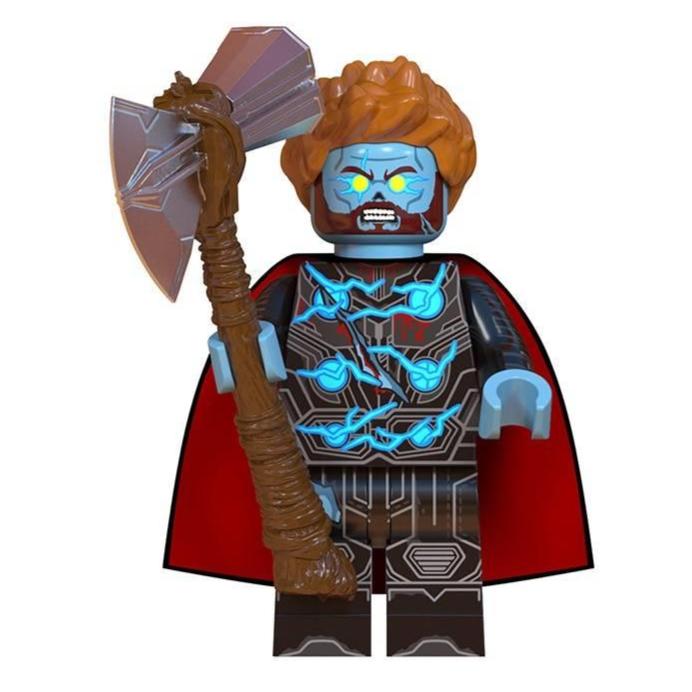 Zombie Thor Custom Marvel Superhero Minifigure