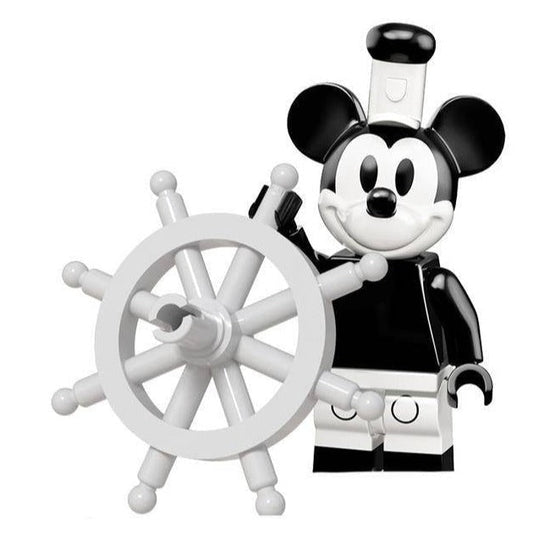 Mickey Mouse (Steamboat Willie) Custom Iconic Minifigure