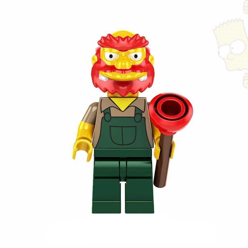 Groundskeeper Willie Custom The Simpsons Minifigure