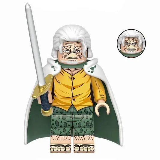 Silvers Rayleigh Custom One Piece Anime Minifigure