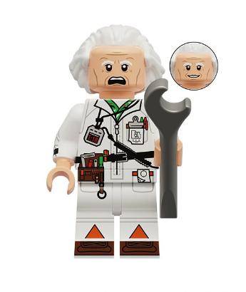Doc Brown custom Minifigure from Back to the Future
