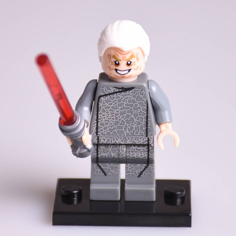 Chancellor Palpatine (Episode III) custom Star Wars Minifigure Grey Outfit.