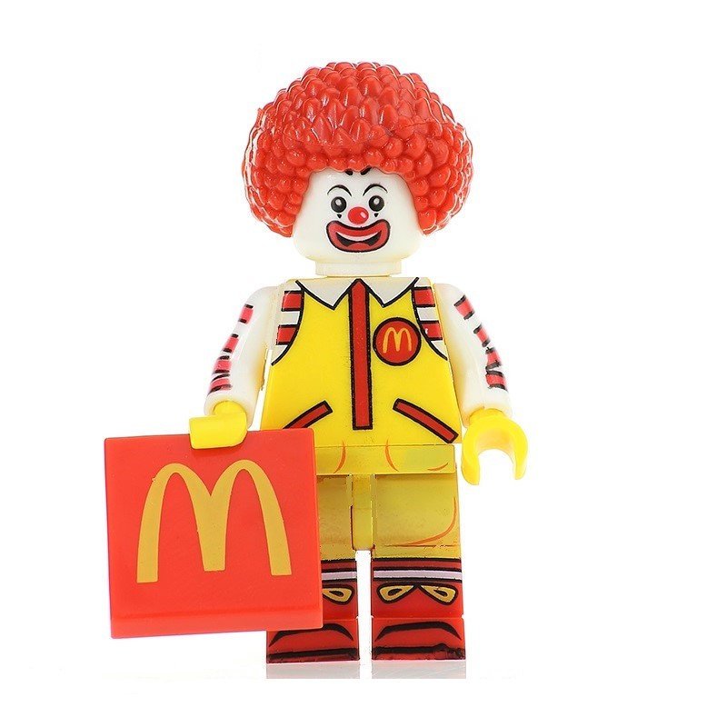 Ronald McDonald Fast Food Clown Minifigure