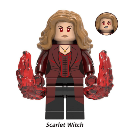 Scarlet Witch Custom Marvel Superhelden Minifigur