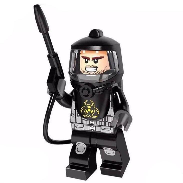 Hazmat Guy Black Suit custom Collectable Series Minifigure