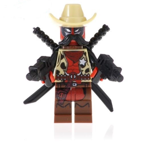 Sheriff Deadpool Custom Marvel Superhero Minifigure