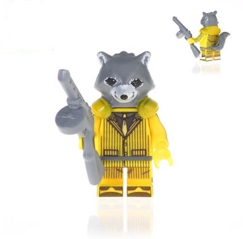 Rocket Raccoon Marvel Superhero Minifigure Guardians of the Galaxy