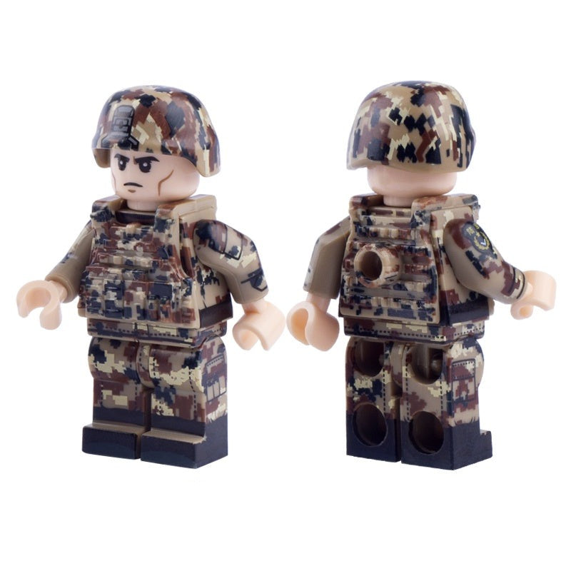 Chinese Modern Soldier Custom Minifigure