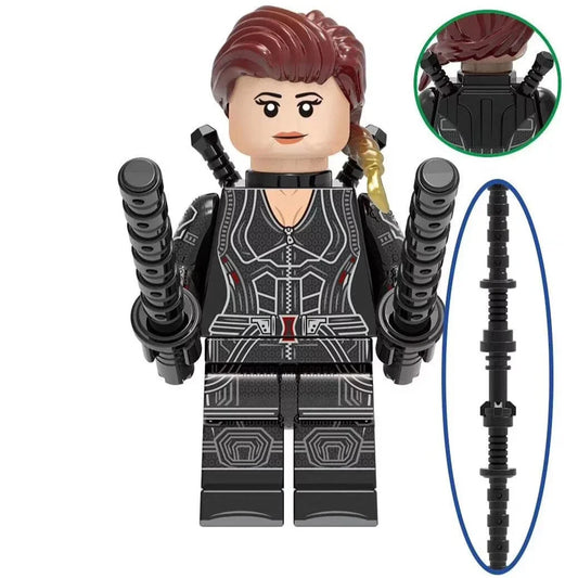 Black Widow Custom Marvel Superhero Minifigure.