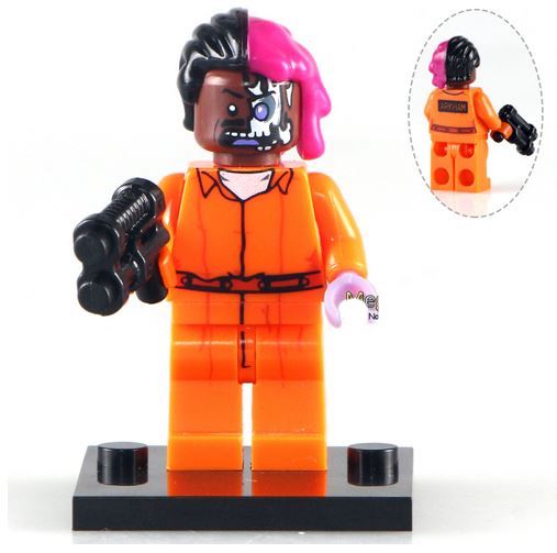 Two-Face Prison Jumpsuit from Batman DC Comics Supervillain Minifigure